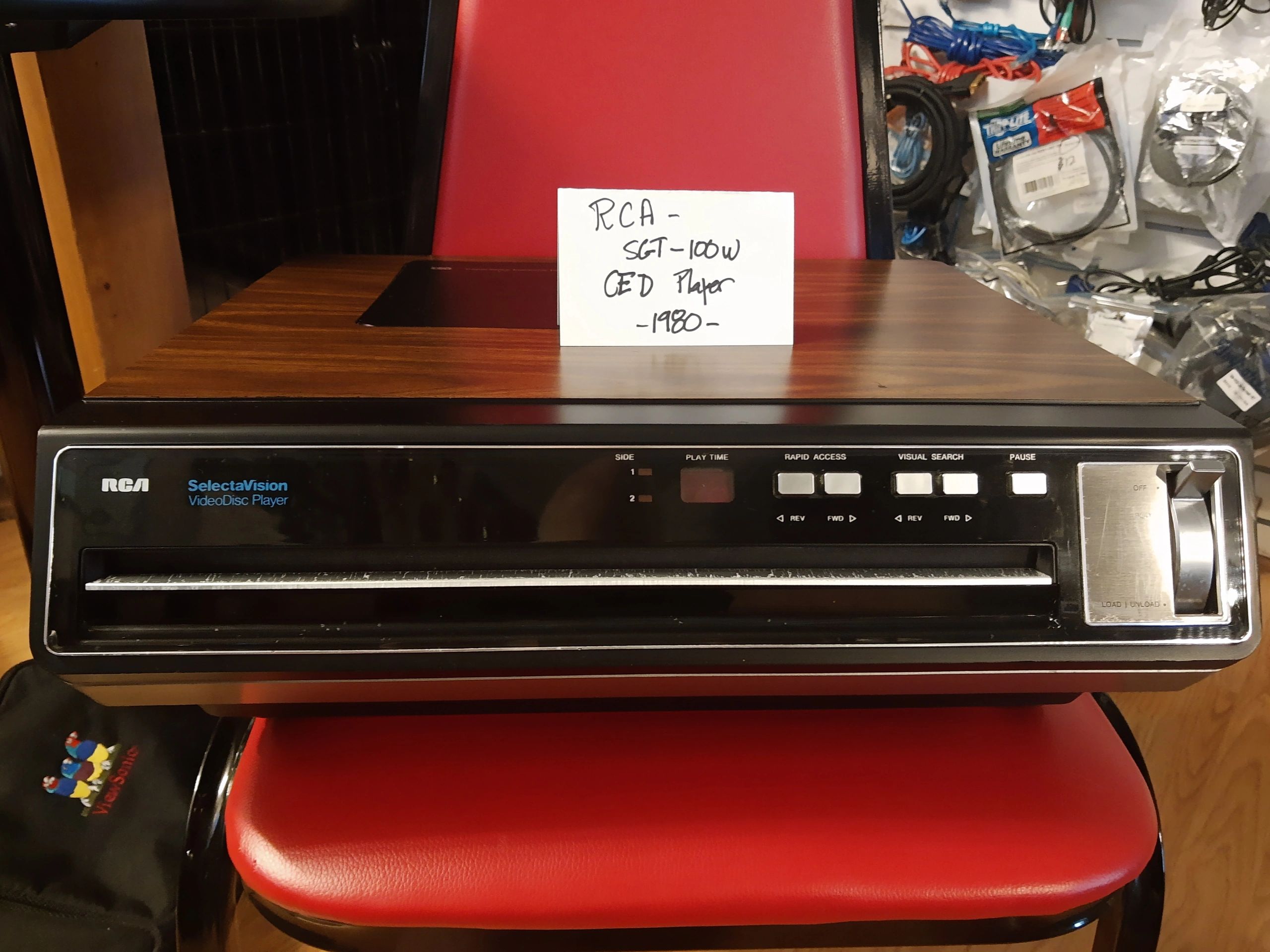 RCA SelectaVision SGT100W CED Capacitance Electronic Disc